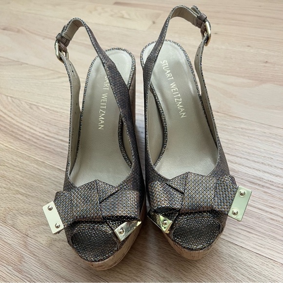 Stuart Weitzman Women’s Bodajean Cork Wedges | 7 - Picture 11 of 11